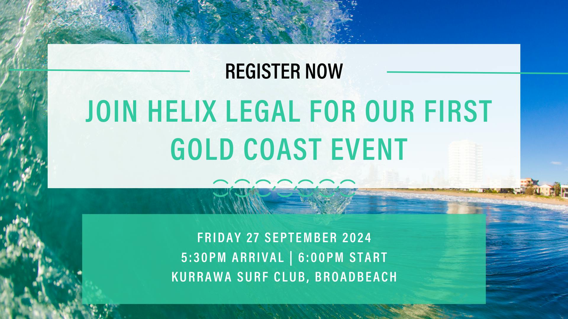 Register now for the Helix Gold Coast event